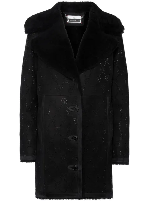Philipp Plein monogram-pattern coat