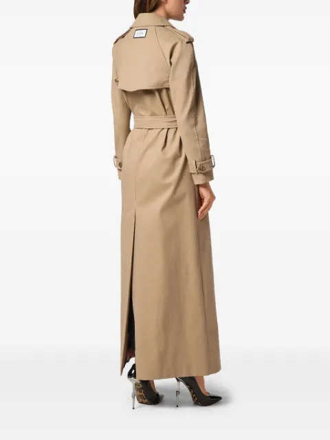 Philipp Plein monogram long trench coat AADCWRA0679PTE006N - 3