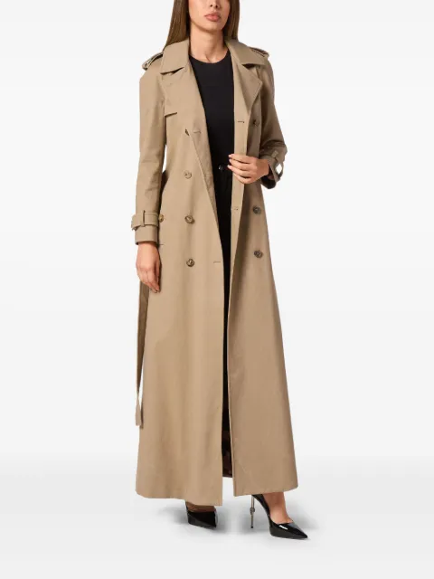 Philipp Plein monogram long trench coat AADCWRA0679PTE006N - 1