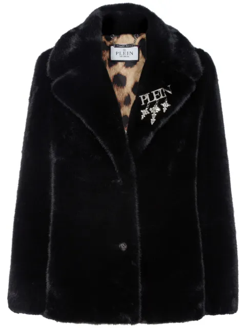 Philipp Plein 페이크 퍼 재킷