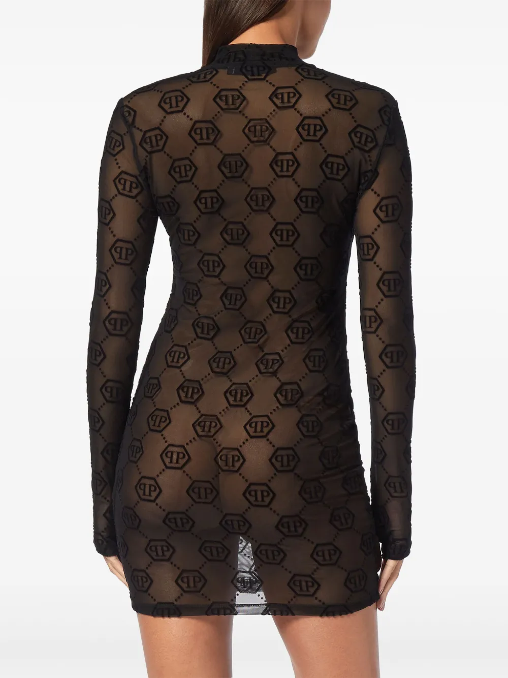 Philipp Plein Jurk met monogram Zwart