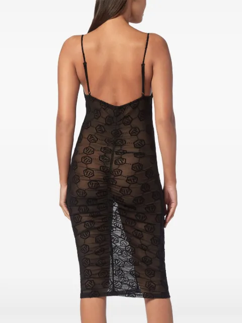 Philipp Plein monogram tulle dress AADCWRG3194PTE003N - 2