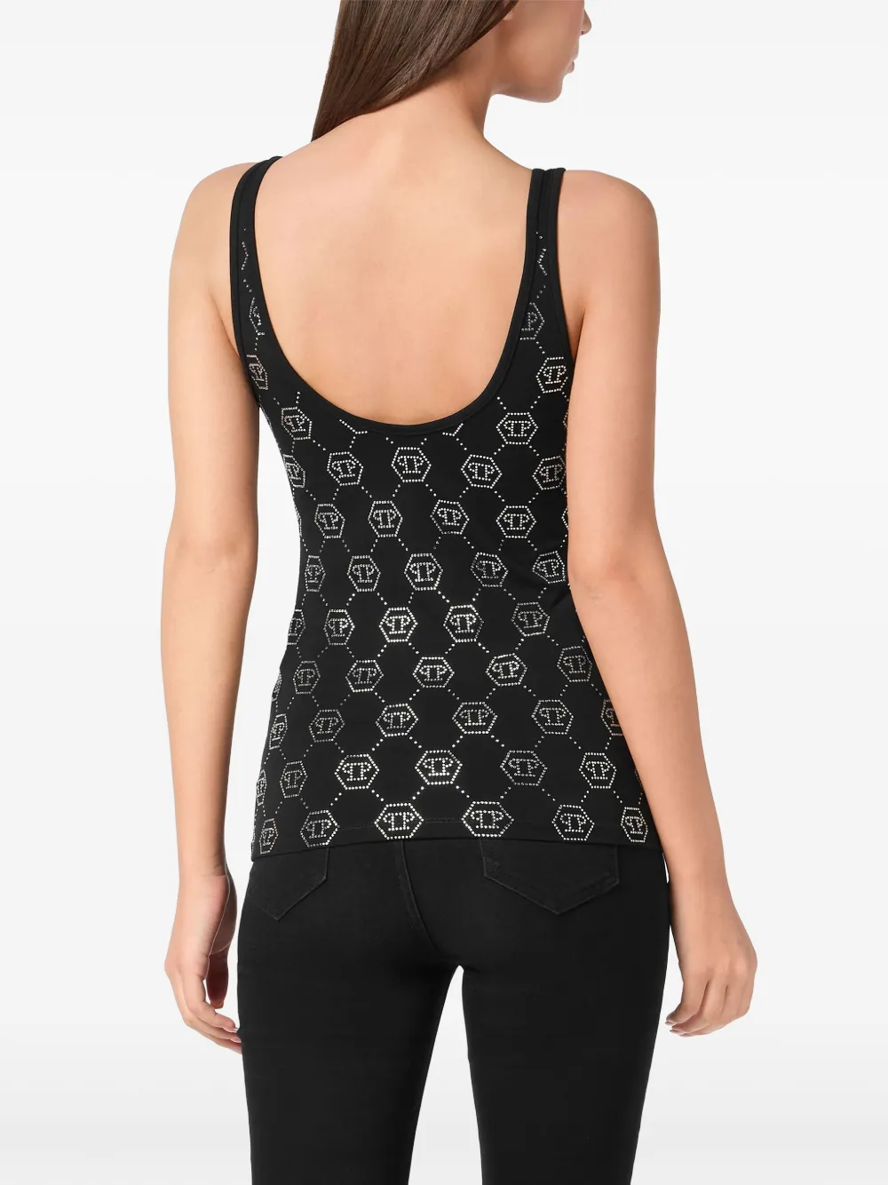 Philipp Plein Canotta con monogramma | Top | Image 3