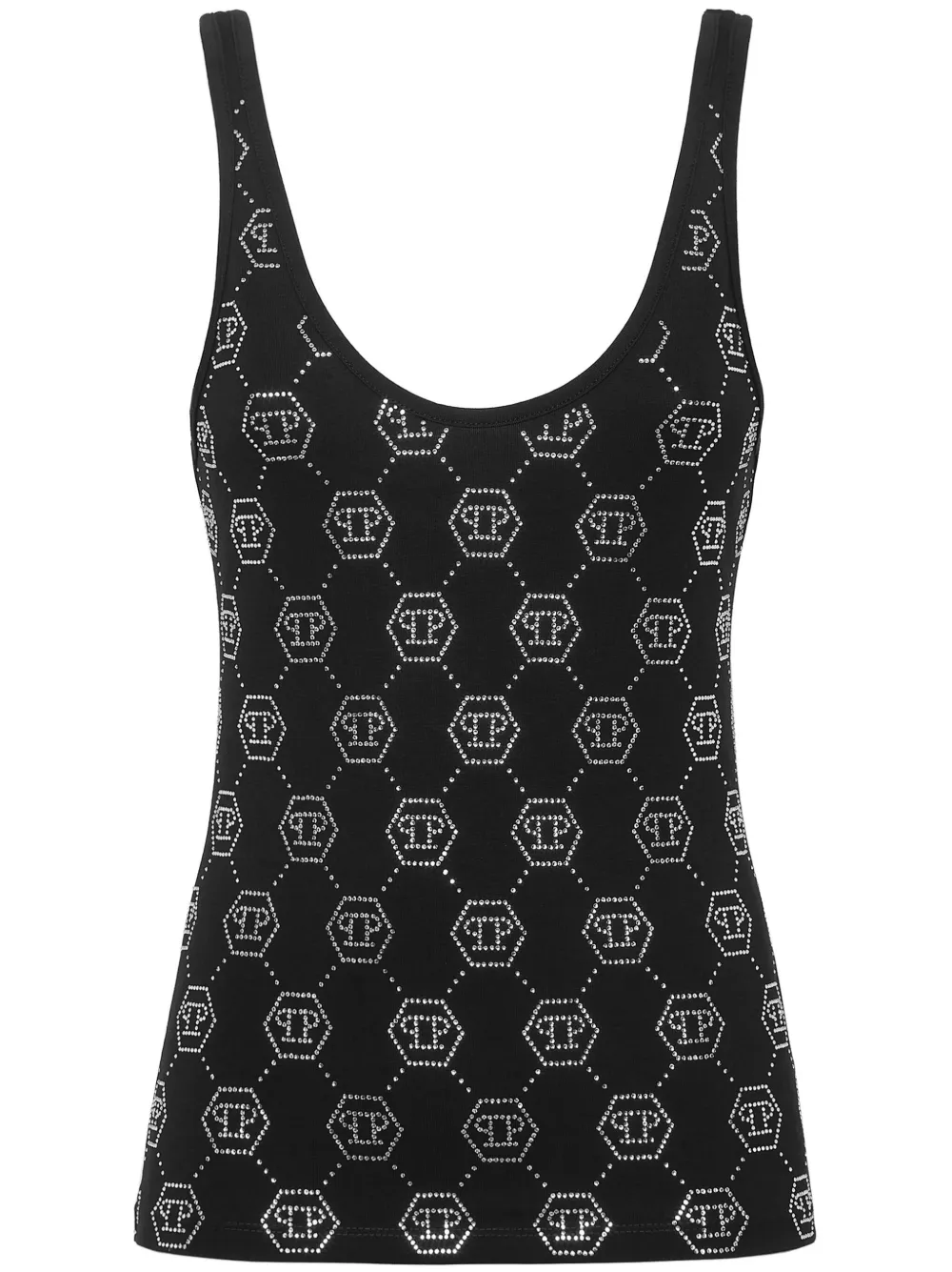 Philipp Plein Canotta con monogramma | nero | Image 1