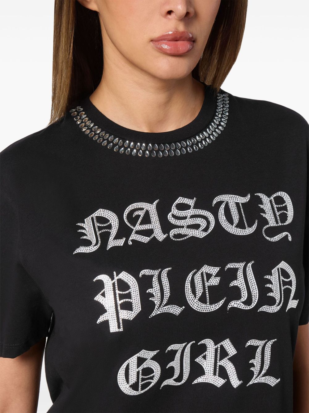 Philipp Plein crystal-embellished t-shirt dress Women