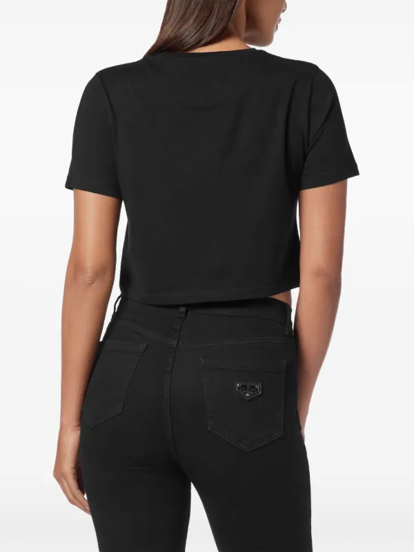 Philipp Plein Hexagon Rhinestone T-shirt | Black | FARFETCH
