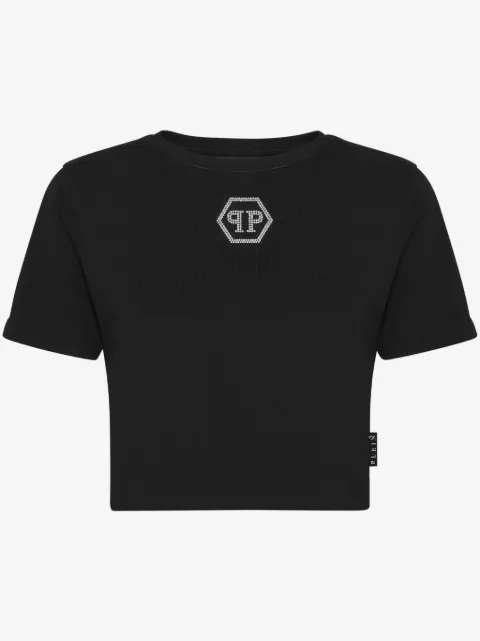 Philipp Plein t-shirt Hexagon à strass