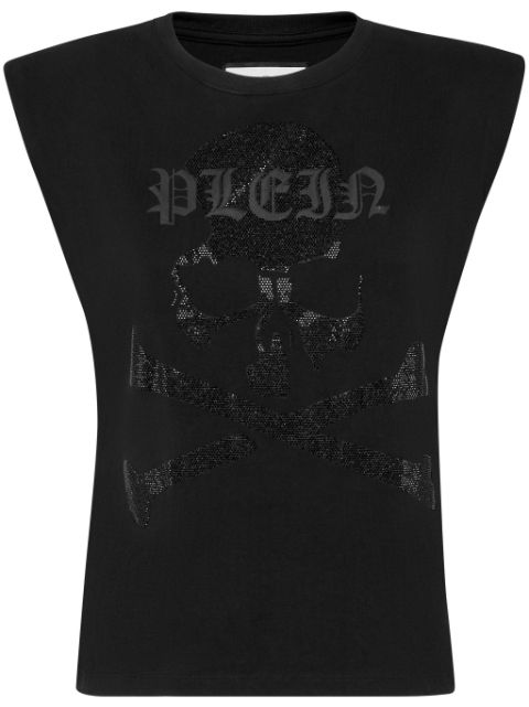 Philipp Plein skull-embellished tank top Women