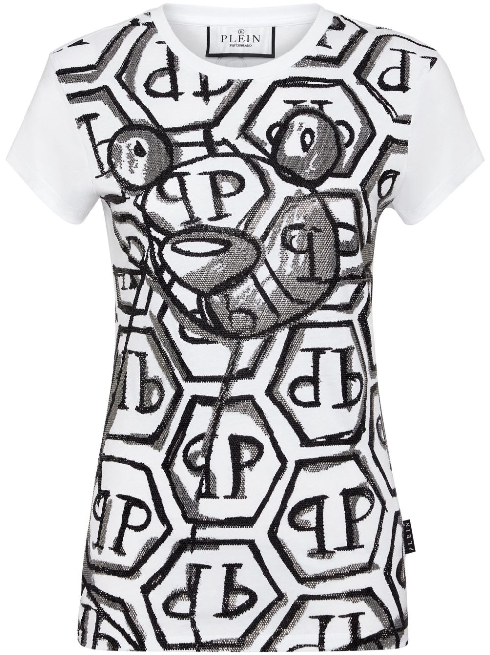 Philipp Plein Teddy bear-embellished T-shirt Women