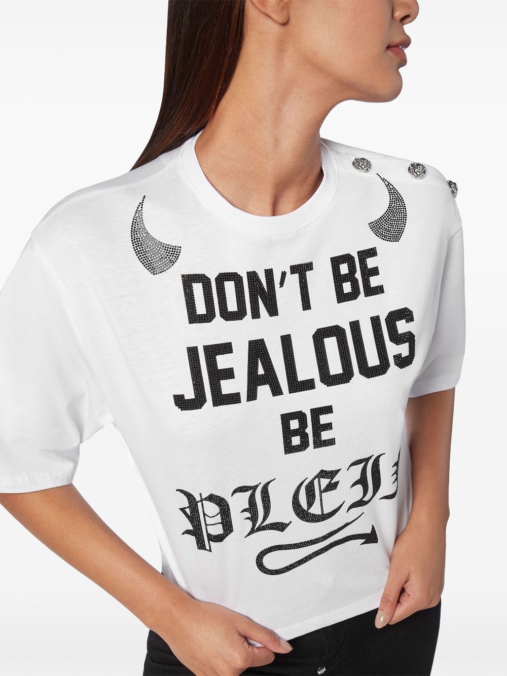 Philipp Plein cropped round-neck T-shirt Women