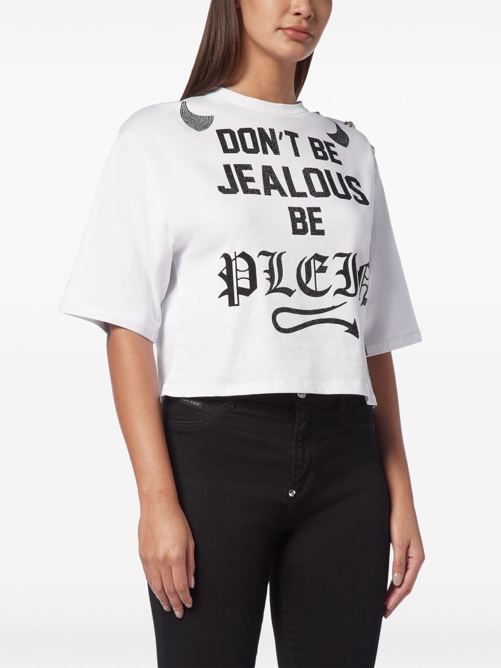 Philipp Plein cropped round-neck T-shirt Women