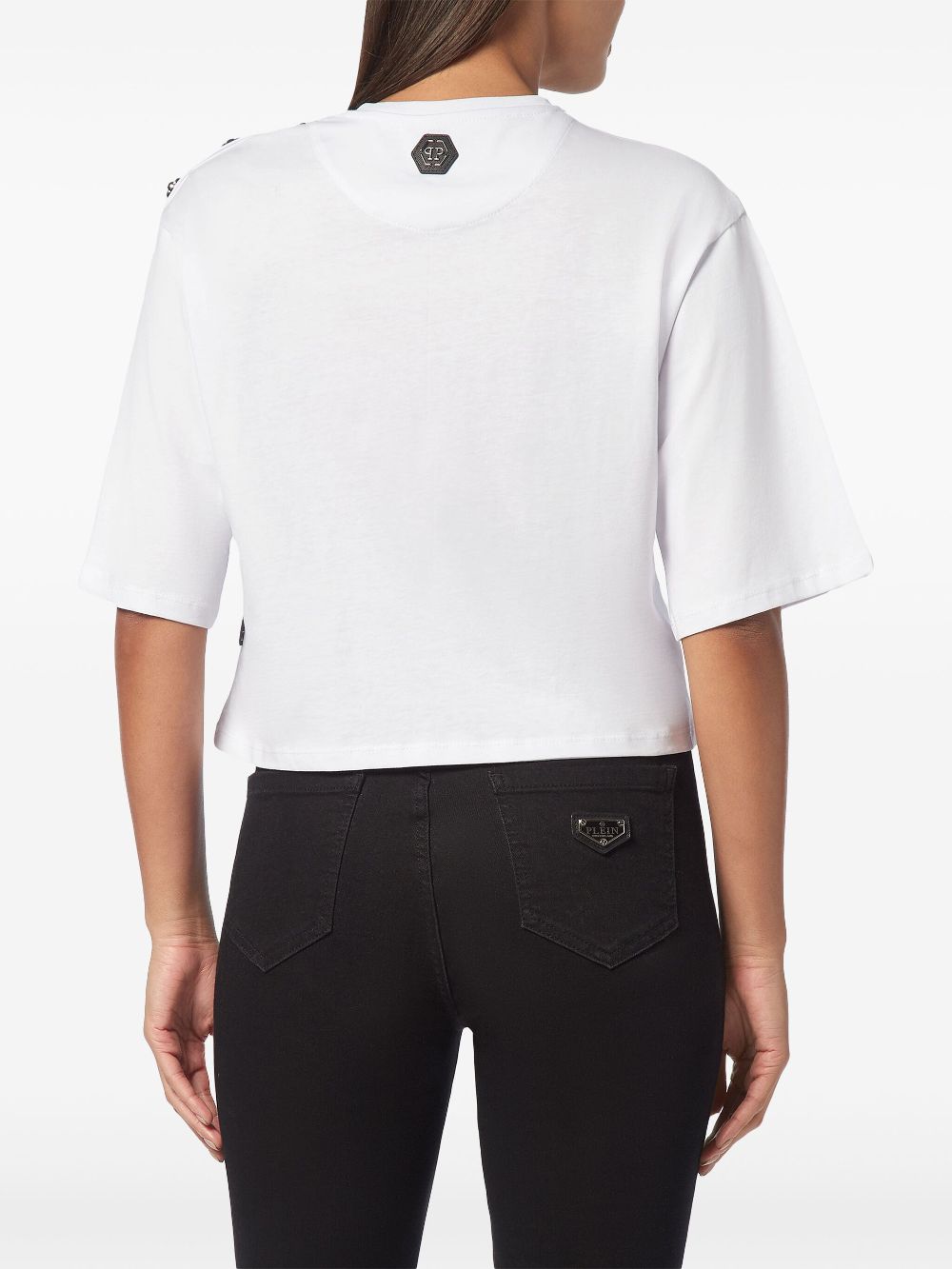 Philipp Plein cropped round-neck T-shirt Women