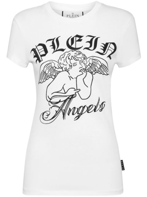 Philipp Plein logo-print embellished T-shirt Women