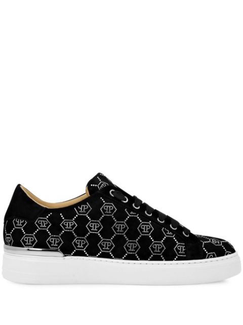 Philipp Plein rhinestone monogram sneakers Men