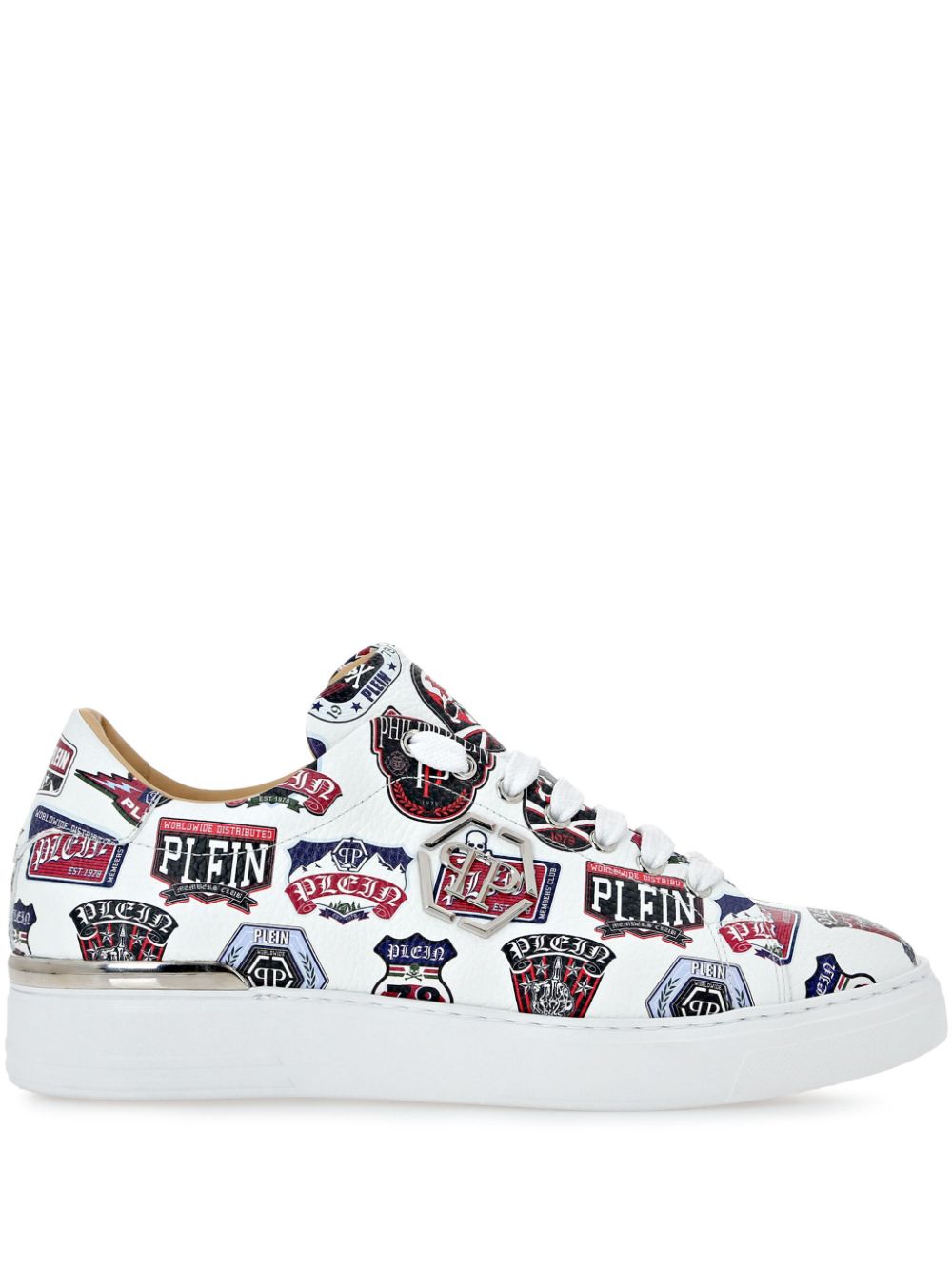 Philipp Plein Sneakers met print Wit