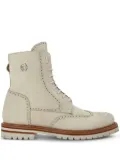 Philipp Plein Nubuck leather boots - Neutrals