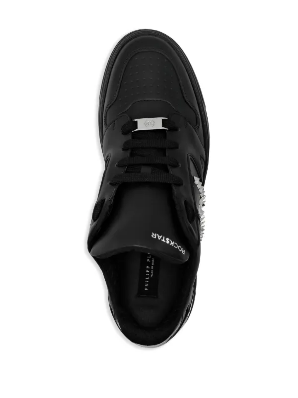 PHILIPP PLEIN スタッズ付きスニーカー Philipp Plein スタッズ レザースニーカー | ブラック | FARFETCH JP