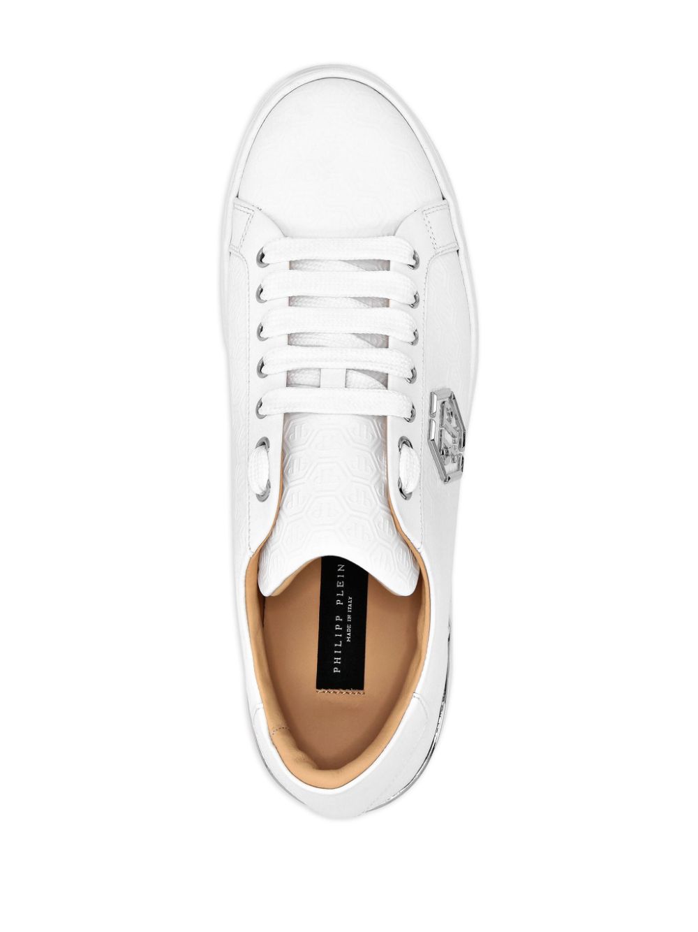 Philipp Plein Lo-Top Leather Sneakers White