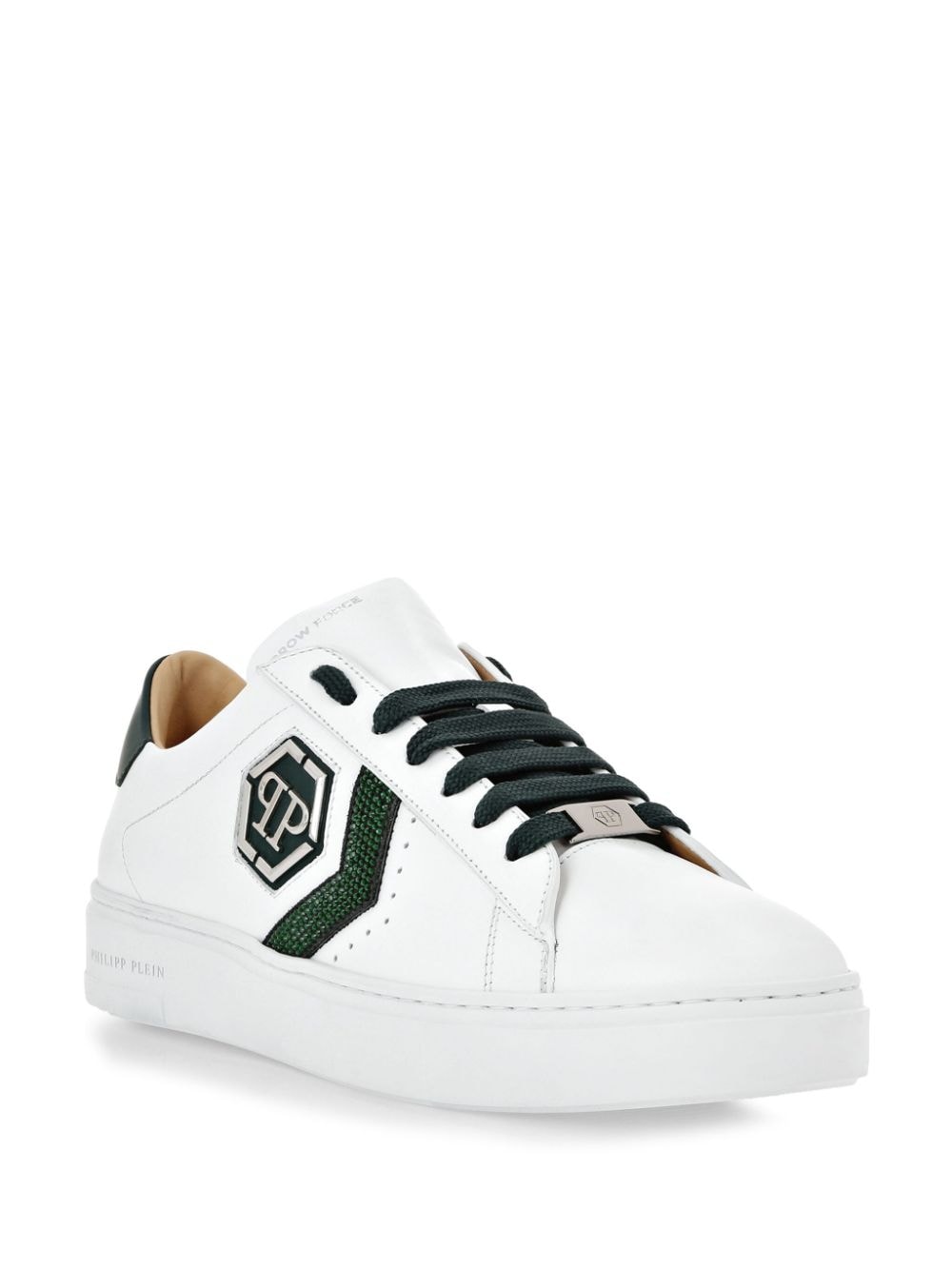 Philipp Plein crystal-embellished sneakers - Wit