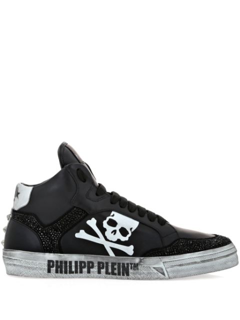 Philipp Plein Retrokickz TM leather sneakers Men