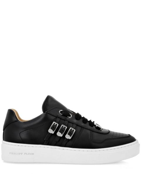 Philipp Plein skull-charm nappa-leather sneakers Women