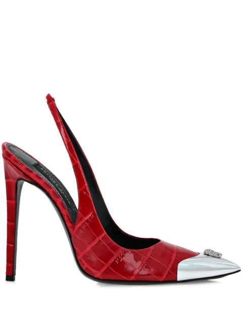 Philipp Plein 120mm Crocco pumps 