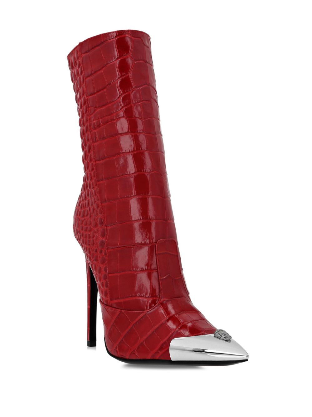 Philipp Plein Crocco laarzen - Rood