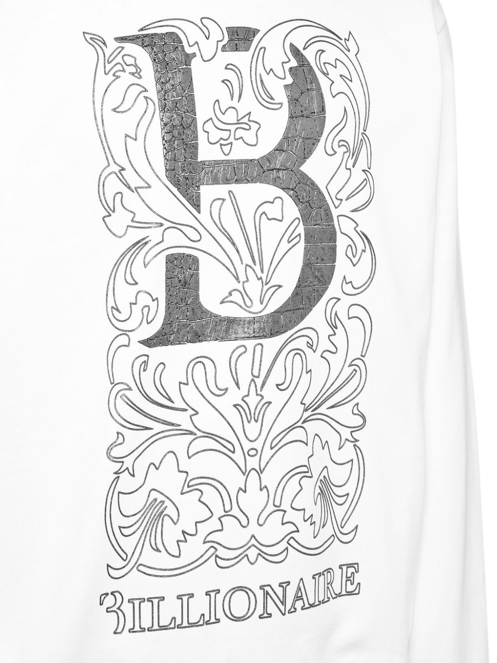 Billionaire logo-print hoodie - Wit