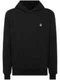 Billionaire logo-appliqué hoodie - Black