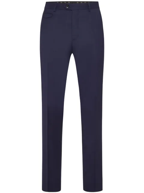 Billionaire embroidered wool chinos