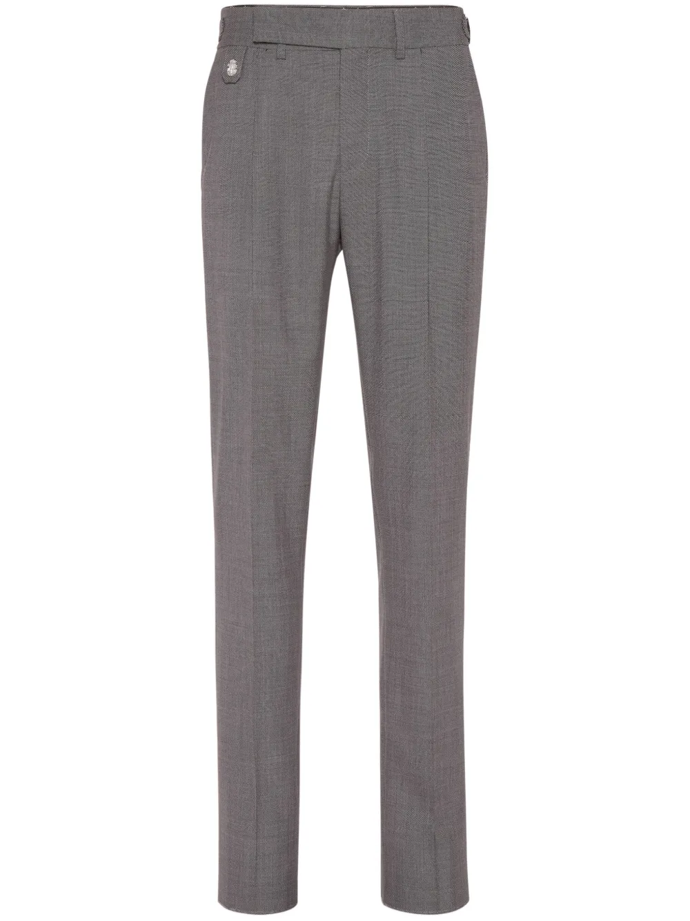 Billionaire creased chino trousers | Grey | Image 1
