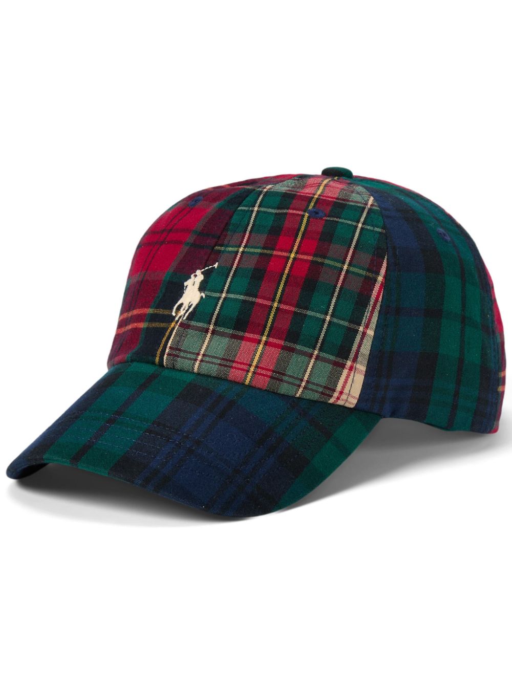 Polo Ralph Lauren plaid-pattern baseball cap - Green