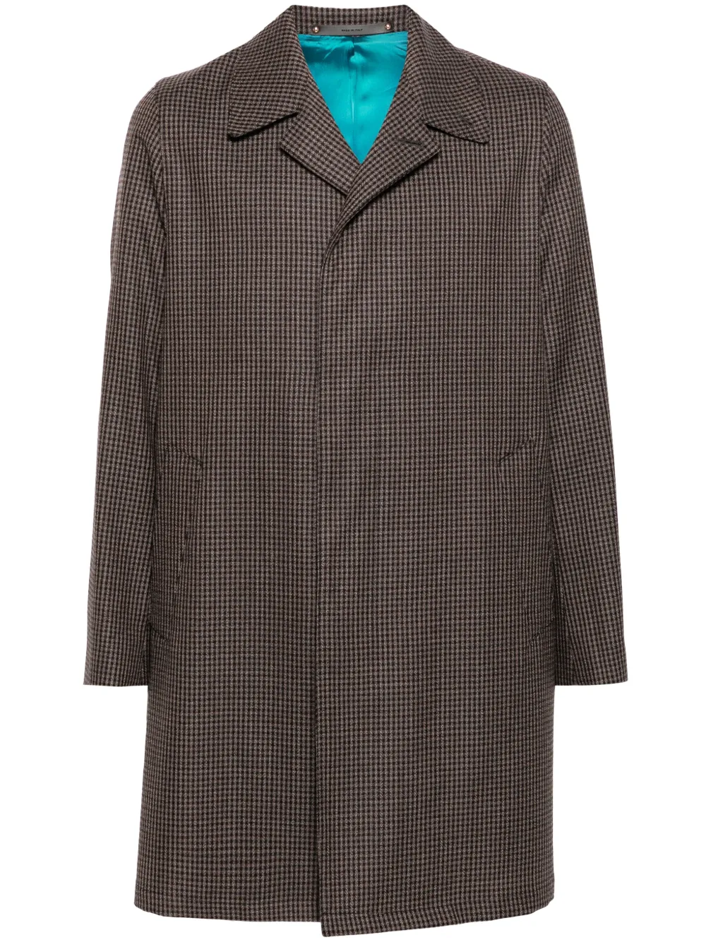 Paul Smith Wool check pattern Jacket Brown FARFETCH