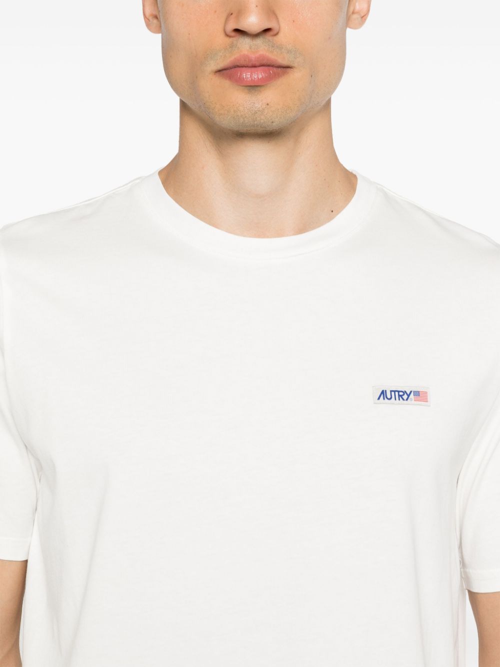 Autry T-shirt met logopatch Wit