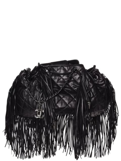 HOT SALE CHANEL Paris Dallas fringed shoulder bag Women