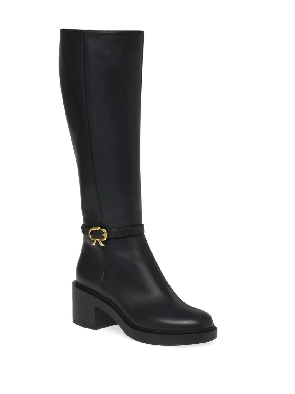 Gianvito Rossi Ribbon Dumont leather boots Black