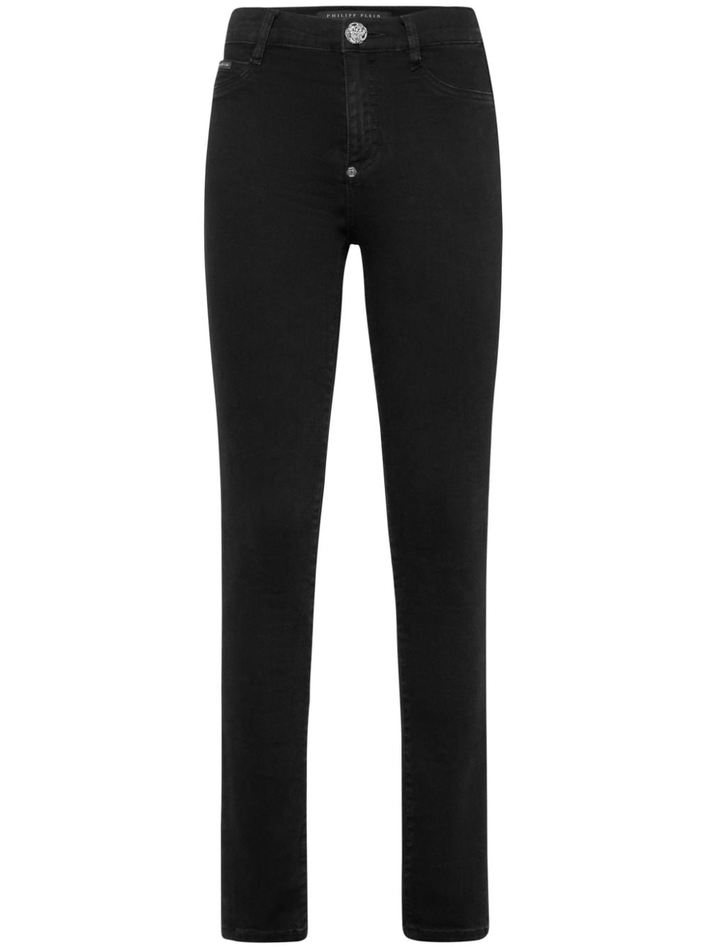 Philipp Plein High-waisted Jeggings In Black