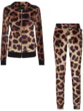 Philipp Plein leopard-print jogging set - Brown
