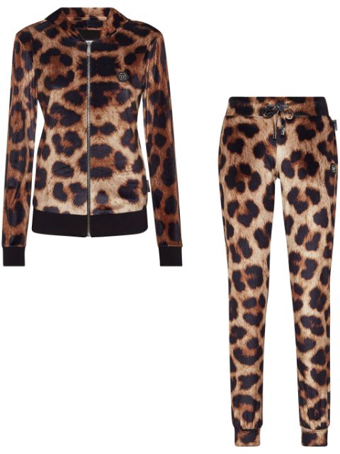 Philipp Plein leopard-print jogging set Women