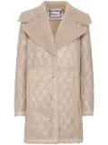 Philipp Plein monogram-pattern coat - Neutrals