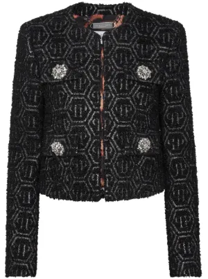 Herno スパンコール ボンバージャケット | ブラック | FARFETCH JP