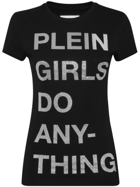 Philipp Plein slogan-print T-shirt Women