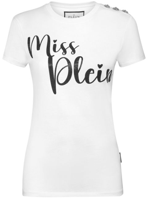 Philipp Plein slogan-print cotton T-shirt Women