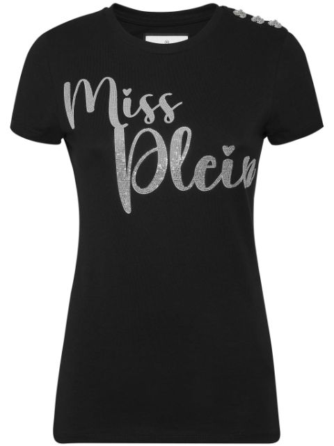 Philipp Plein slogan-print cotton T-shirt Women