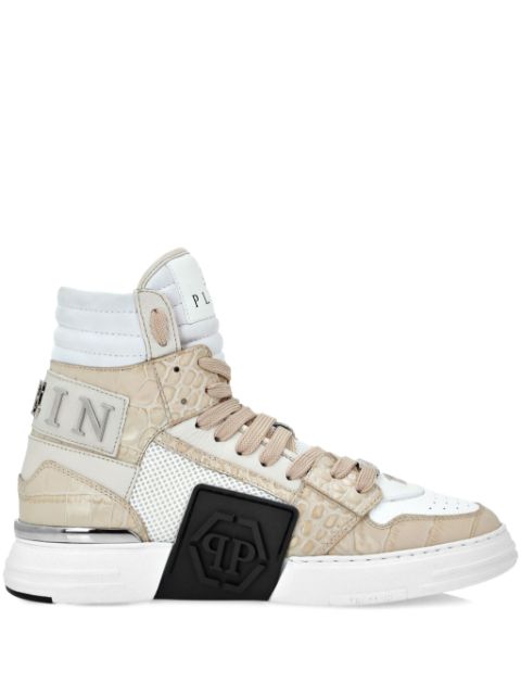 Philipp Plein Hexagon panelled hi-top sneakers Men