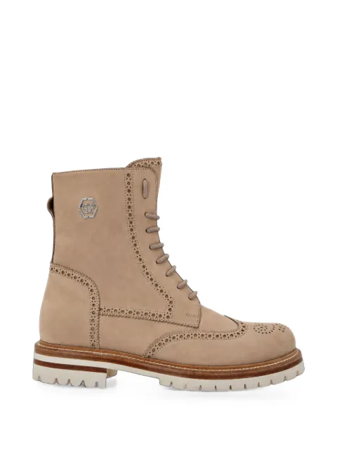 Philipp Plein logo-plaque boots