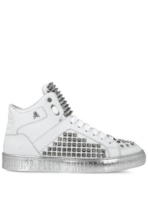 Philipp Plein stud-detail leather sneakers Men