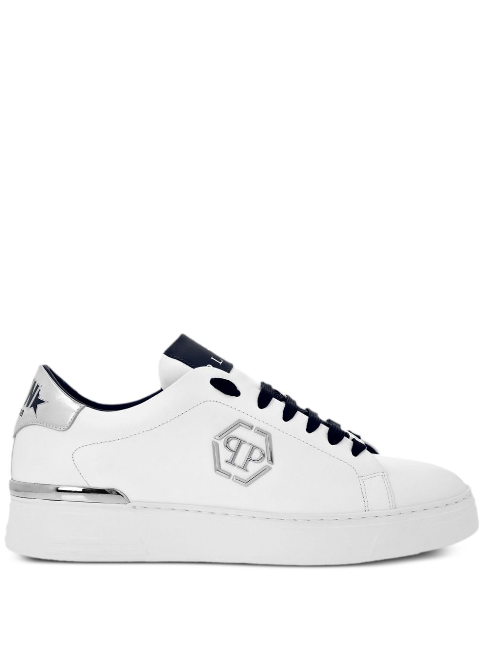 Philipp Plein Leren sneakers Wit