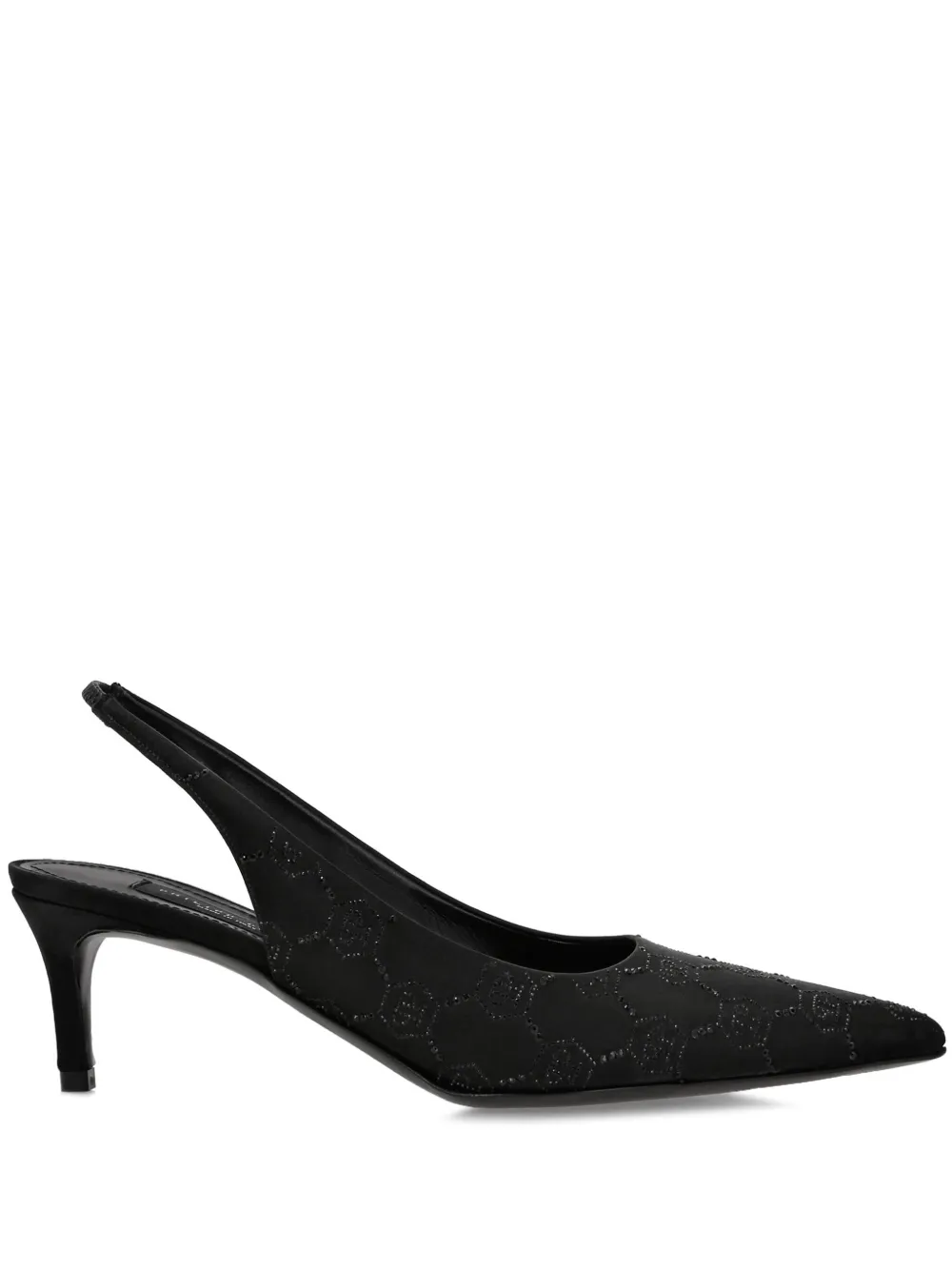 Philipp Plein slingback strass pumps Black