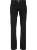 Billionaire logo-patch five-pocket straight-leg jeans - Black